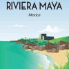 Riviera Maya Mexico Poster Paint By Numbers