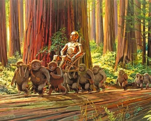 Star Wars Endor Paint By Numbers