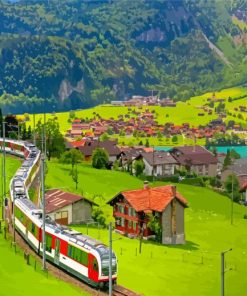 Swiss Train Paint By Numbers