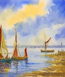 Thames Sailing Barge Boats Paint By Numbers