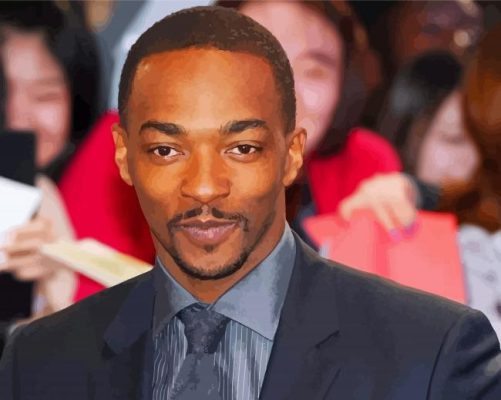 The American Actor Anthony Mackie Paint By Numbers
