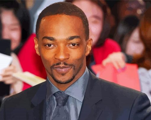 The American Actor Anthony Mackie Paint By Numbers