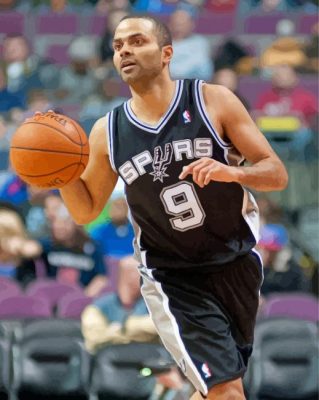 The Basketball Player Tony Parker Paint By Numbers