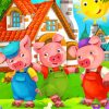 Three Little Pigs Paint By Numbers