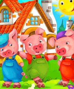 Three Little Pigs Paint By Numbers