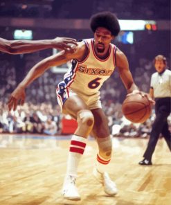 Vintage Julius Erving Paint By Numbers