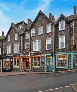 Ambleside Town Buildings Paint By Numbers