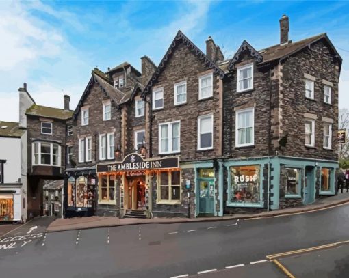 Ambleside Town Buildings Paint By Numbers