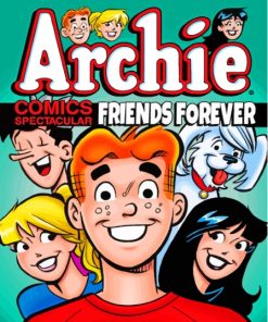 Archie Comic Friends Forever Poster Paint By Numbers