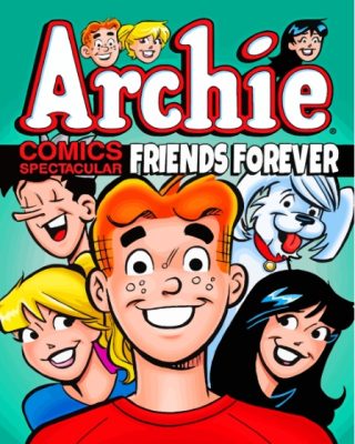 Archie Comic Friends Forever Poster Paint By Numbers