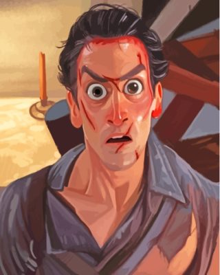 Ash Evil Dead Paint By Numbers