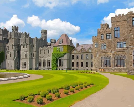 Ashford Castle Ruins Paint By Numbers