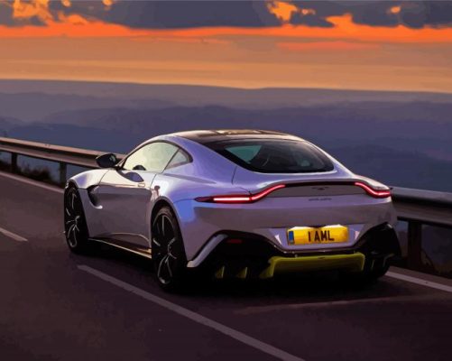 Aston Martin Vantage Car Paint By Numbers