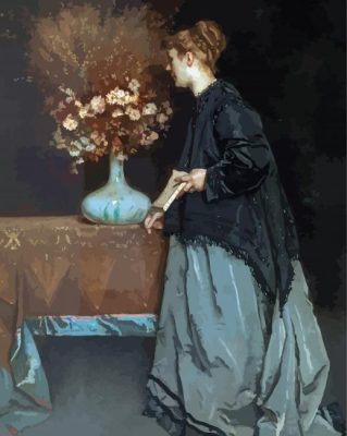 Autumn Flowers By Alfred Stevens Paint By Numbers