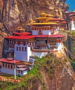 Bhutan Paro Taktsang Paint By Numbers