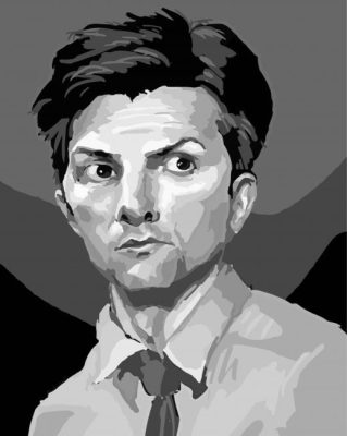 Black And White Ben Wyatt Art Paint By Numbers