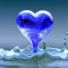 Blue Heart Art Paint By Numbers