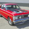 Classic Red Ford Xw Car Paint By Numbers