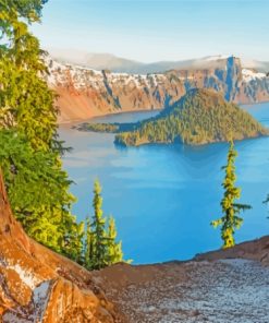 Crater Lake Paint By Numbers