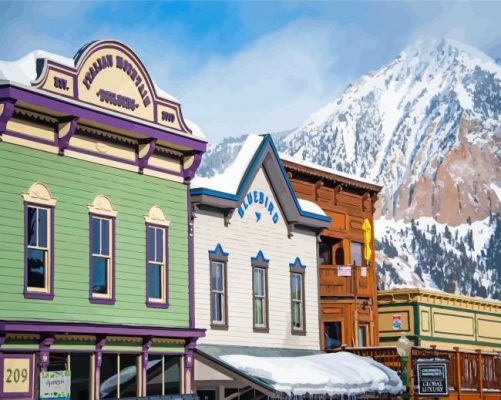 Crested Butte Downtown Paint By Numbers