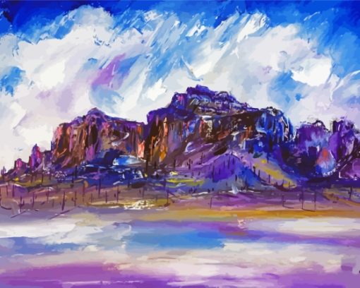 Degrazia Mountains Paint By Numbers