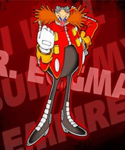 Doctor Eggman Poster Paint By Numbers