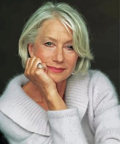 English Actor Helen Mirren Paint By Numbers