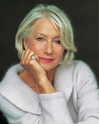 English Actor Helen Mirren Paint By Numbers