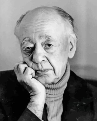 French Playwright Eugene Ionesco Paint By Numbers