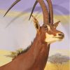 Giant Sable Antelope Paint By Numbers