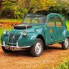 Green Citroen 2cv Car Paint By Numbers