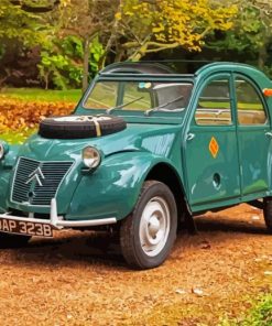 Green Citroen 2cv Car Paint By Numbers