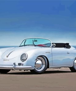 Grey Porsche 356 Car Paint By Numbers