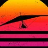 Hang Gliding Colorful Art Silhouette Paint By Numbers