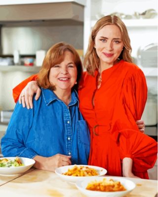 Ina Garten With Emily Blunt In Be My Guest Paint By Numbers