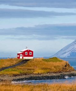 Isolated House Iceland Paint By Numbers