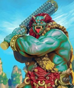 Japanese Oni Paint By Numbers