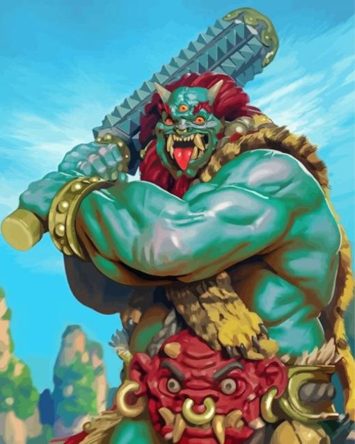 Japanese Oni Paint By Numbers