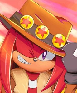 Knuckles The Echidna Paint By Numbers