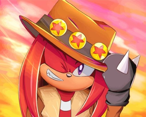 Knuckles The Echidna Paint By Numbers