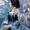 Lady In Blue Borisov Musatov Paint By Numbers