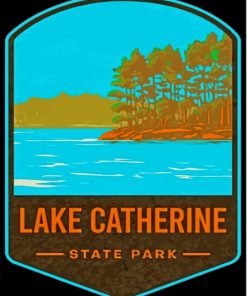 Lake Catherine State Park Poster Paint By Numbers