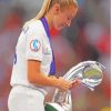 Leah Williamson Holding Trophy Paint By Numbers