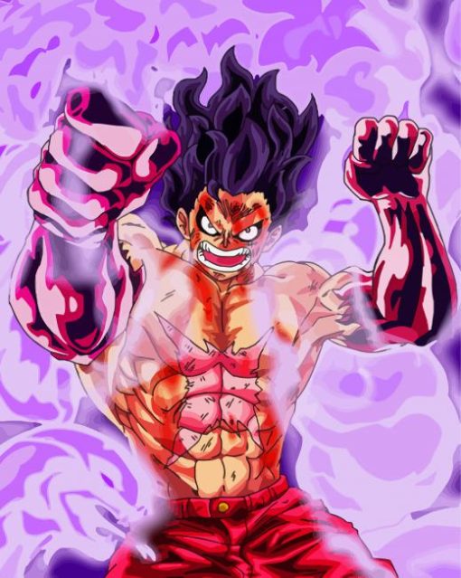 Luffy Gear 4 One Piece Paint By Numbers