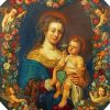 Madonna And Child In A Garland Jan Brueghel Paint By Numbers