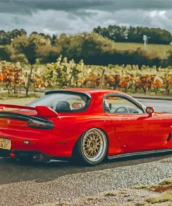 Mazda Rx7 Sport Car Paint By Numbers