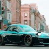 Mazda Rx7 In The Street Paint By Numbers