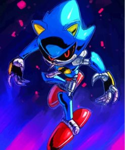 Metal Sonic Paint By Numbers