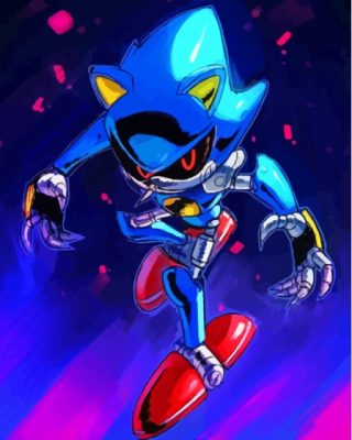 Metal Sonic Paint By Numbers