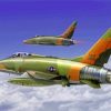 Military F100 Super Sabre Paint By Numbers